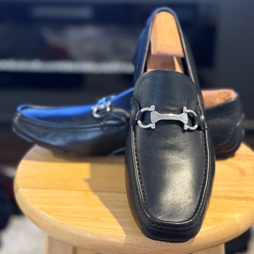 Salvatore Ferragamo Double Gancio Bit Driving Shoe Size 11 - Picture 3 of 4
